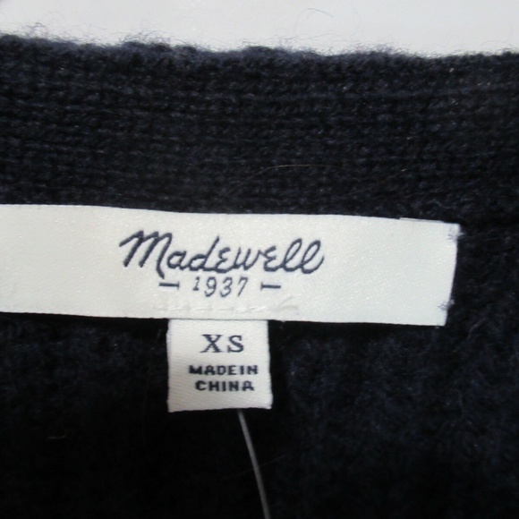 Madewell 100% Merino Wool Mortorcycle Cardigan - Picture 3 of 5